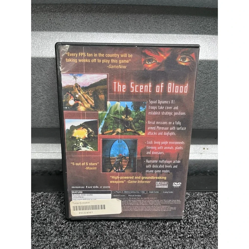 Turok Evolution Video Game for PlayStation 2